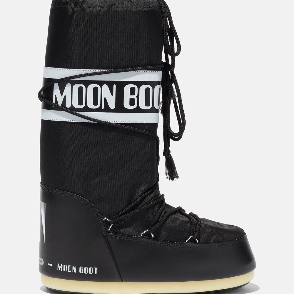Icon Black Nylon Moon Boots